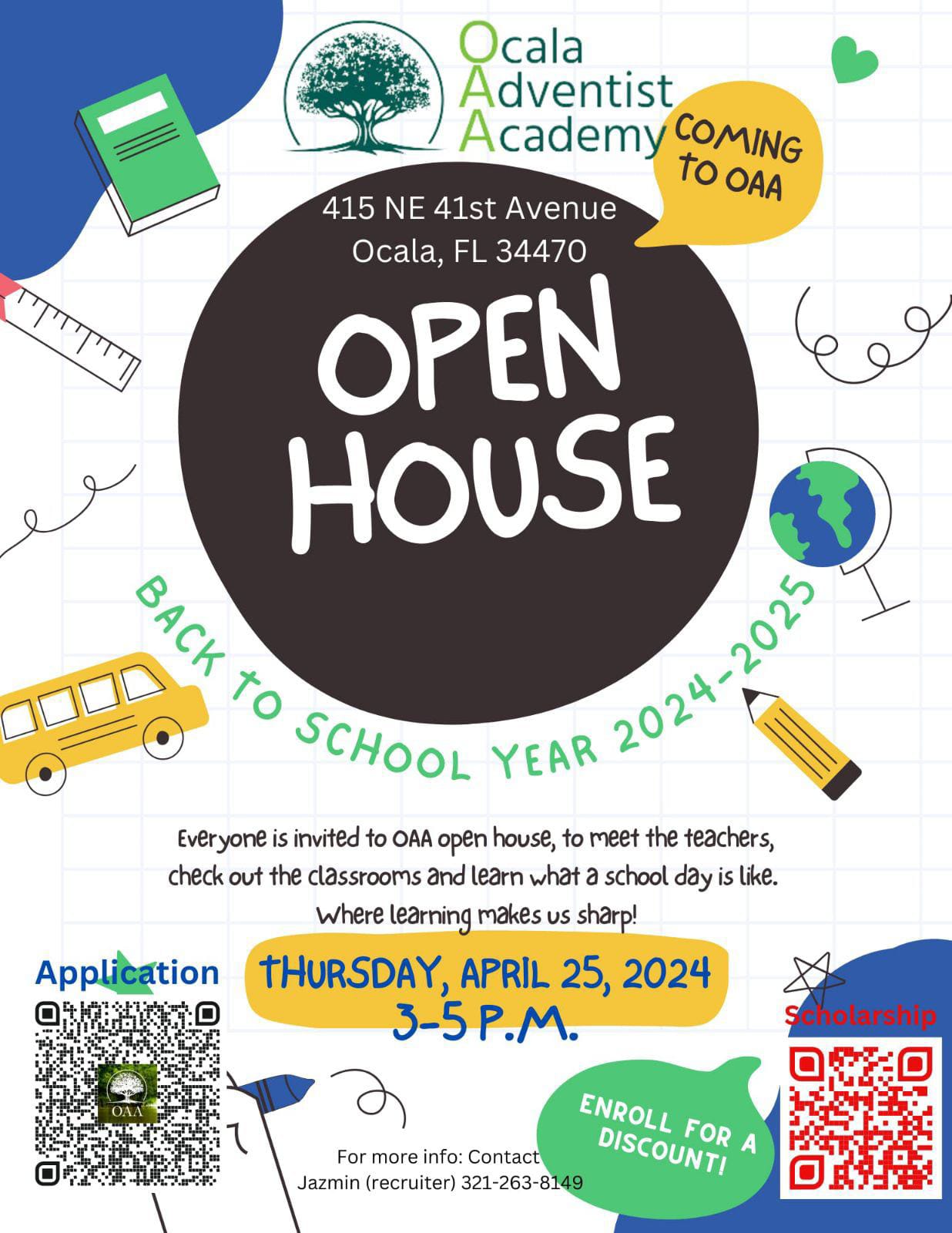 open house abril25 2024